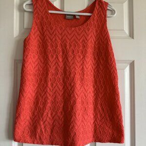 Chicos Orange tank top. Size 1